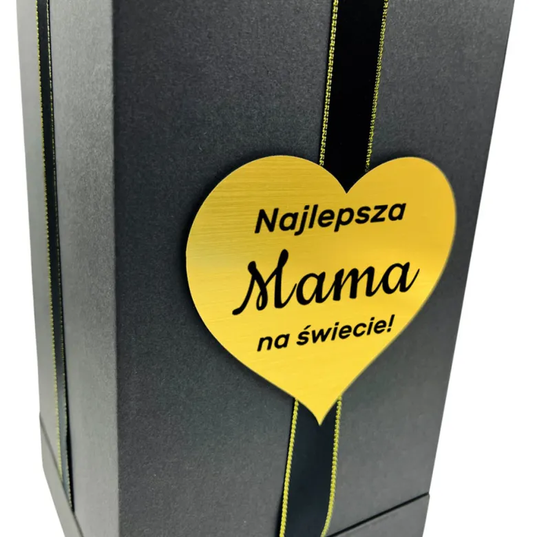 Wieczna róża w szkle z grawerem dla Mamy - prezent na Dzień Matki Święta