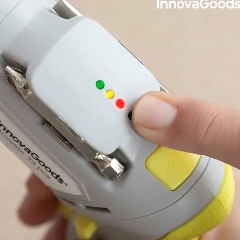 Wkrętarka akumulatorowa InnovaGoods zestaw