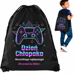 Worek Plecak dla Fana Gier - Prezent na Dzień Chłopaka dla Chłopców ze Szkoły Przedszkola