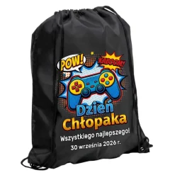 Worek Plecak dla Gracza - Prezent na Dzień Chłopaka dla Chłopców ze Szkoły Przedszkola