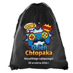 Worek Plecak dla Gracza - Prezent na Dzień Chłopaka dla Chłopców ze Szkoły Przedszkola
