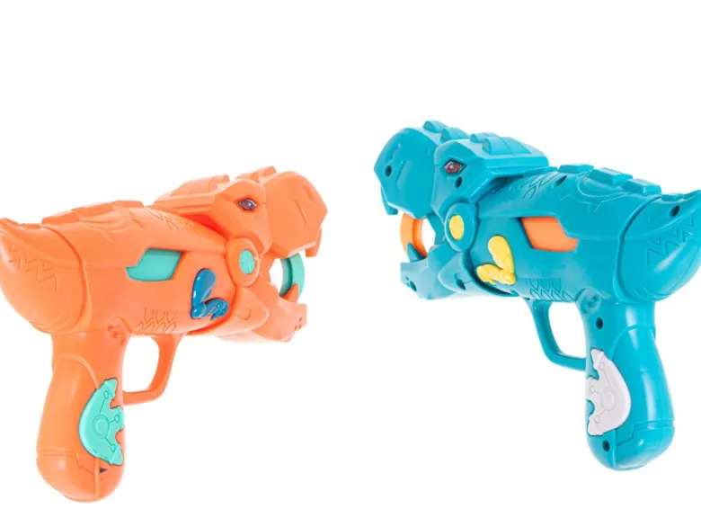 2x Pistolet na Kulki + Dinozaur - Strzelanie do celu