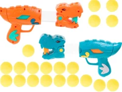 2x Pistolet na Kulki + Dinozaur - Strzelanie do celu