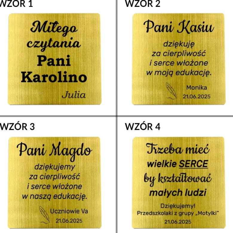 Zakładka do książki z grawerem dla Nauczyciela - prezent na Dzień Nauczyciela Zakończenie Roku