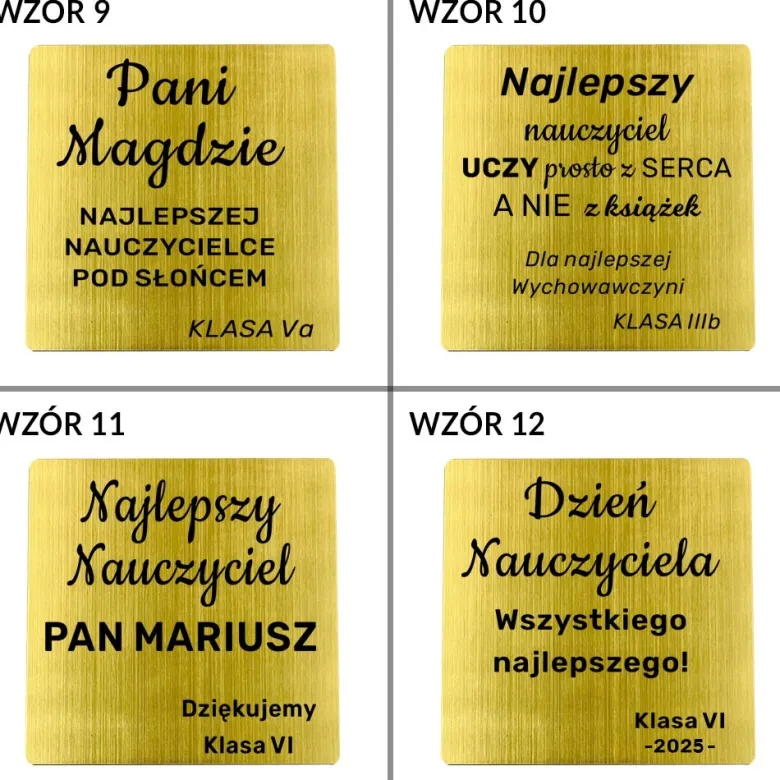 Zakładka do książki z grawerem dla Nauczyciela - prezent na Dzień Nauczyciela Zakończenie Roku