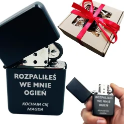 Zapalniczka z Grawerem dla Męża Niego Chłopaka - Prezent na Walentynki Święta