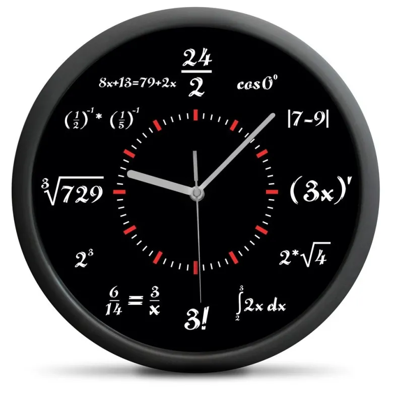 Zegar Matematyka - cichy mechanizm