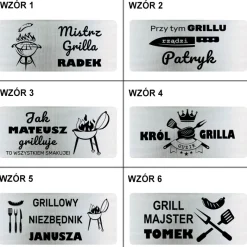 Zestaw Akcesoria do Grilla z grawerem - prezent dla taty męża chłopaka dziadka na Święta urodziny