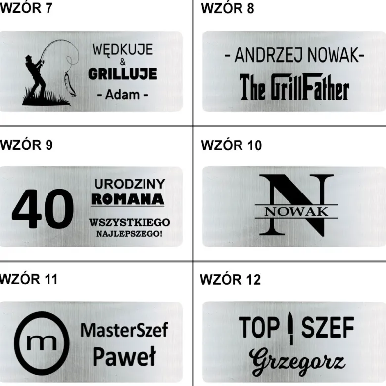 Zestaw Akcesoria do Grilla z grawerem - prezent dla taty męża chłopaka dziadka na Święta urodziny