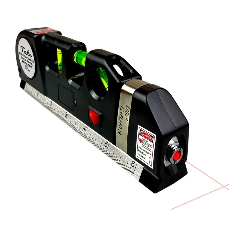 Zestaw dla Taty Poziomica Laserowa z Miarką + Opaska Magnetyczna - Prezent dla Taty na Dzień Ojca Święta Urodziny