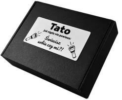 Zestaw dla Taty Świecące Rękawiczki + Latarka Czołówka - Prezent dla Taty na Dzień Ojca Święta Urodziny