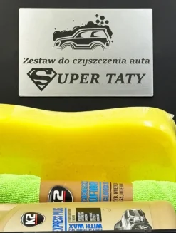 Zestaw do Czyszczenia Auta z Grawerem dla Taty - Prezent na Dzień Ojca Święta Urodziny