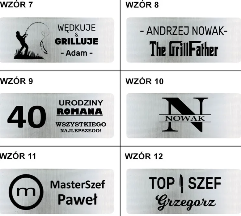 Zestaw do Grilla z Grawerem - Prezent dla Faceta Mężczyzny Męża Chłopaka na Urodziny Święta Akcesoria
