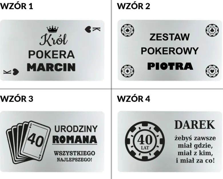 Zestaw do pokera - prezent dla faceta mężczyzny taty męża chłopaka na urodziny