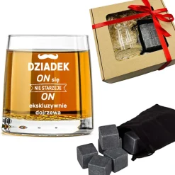 Zestaw do Whisky dla Dziadka - prezent na Dzień Babci i Dziadka Święta Urodziny