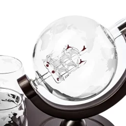 Zestaw do Whisky Karafka Globus z Grawerem - Prezent dla Taty Męża Dziadka Szefa Teścia Faceta Mężczyzny na Święta Urodziny