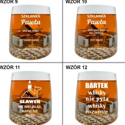 Zestaw do Whisky z grawerem - prezent dla taty męża chłopaka faceta na urodziny Święta