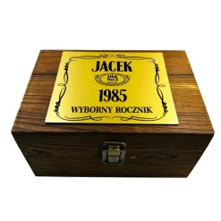 Zestaw do Whisky z Grawerem - Prezent dla Męża Chłopaka Faceta Taty Dziadka Mężczyzny na Święta Urodziny