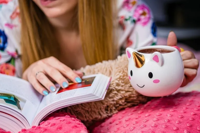 Zestaw Jednorożec Kubek + Notes - prezent dla dziewczynki 5 6 7 8 9 10 lat na święta urodziny