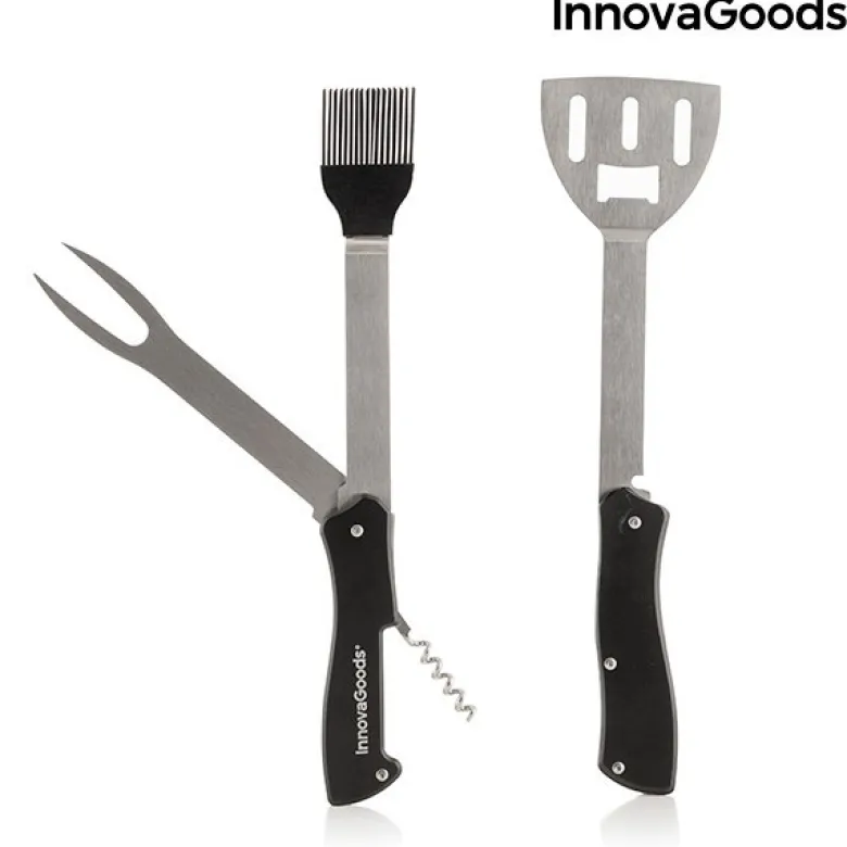 Zestaw Narzędzi do Grilla Składany 5w1 Scyzoryk InnovaGoods