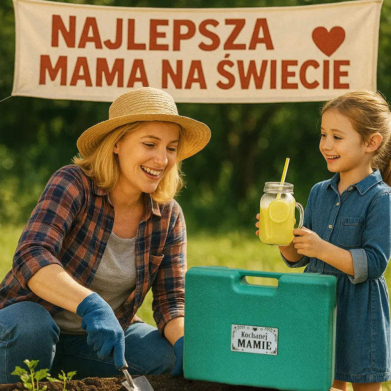 Zestaw Narzędzi Ogrodowych w Walizce dla Mamy - Prezent na Dzień Mamy Matki
