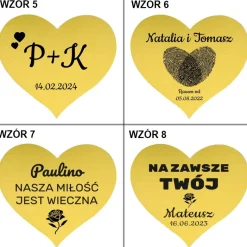 Zestaw Prezent dla Żony Dziewczyny na Święta Urodziny Pod Choinkę Walentynki - Filiżanka z Podstawką w Kształcie Serca