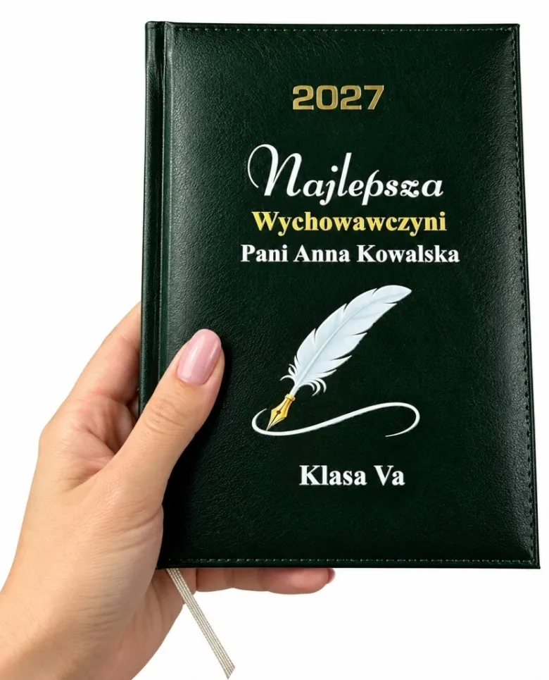 Zestaw Prezentowy dla Nauczyciela Kalendarz + Kubek Termiczny - Prezent na Dzień Nauczyciela dla Wychowawcy