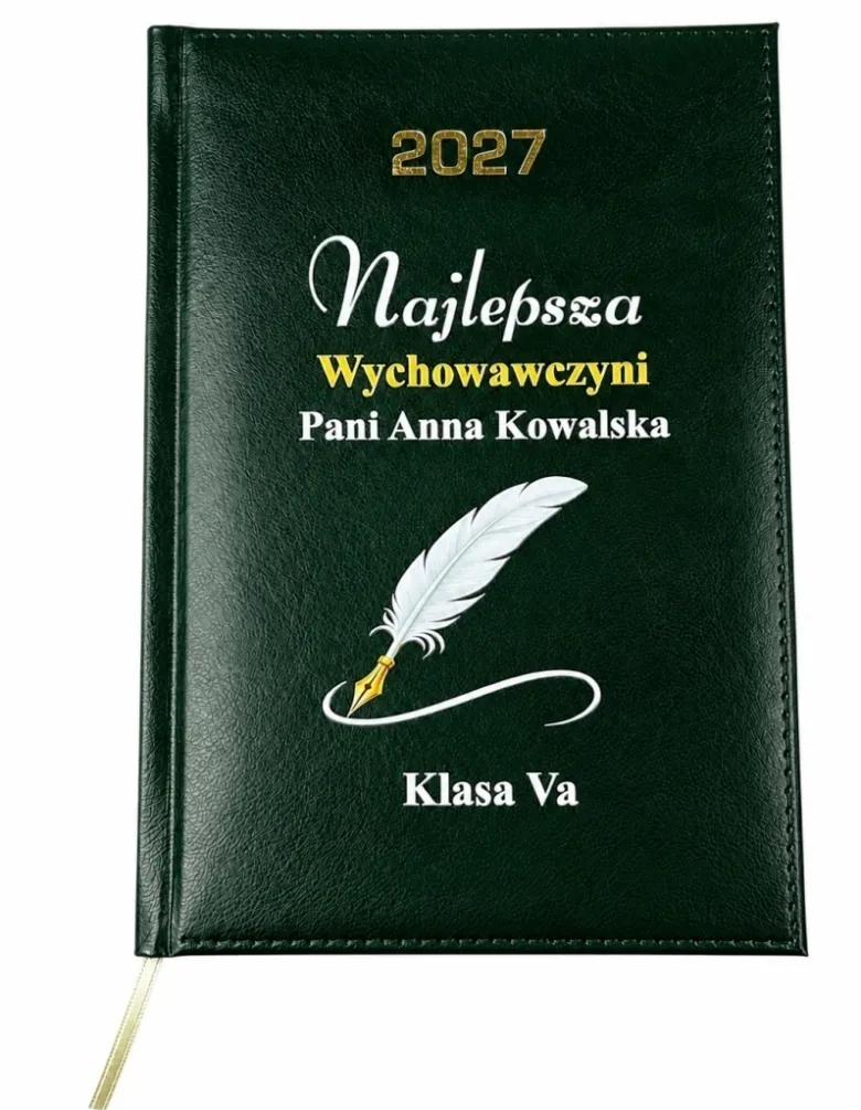 Zestaw Prezentowy dla Nauczyciela Kalendarz + Kubek Termiczny - Prezent na Dzień Nauczyciela dla Wychowawcy