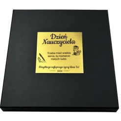Zestaw Prezentowy Etui z Notatnikiem + Długopis w Pudełku z Grawerem - Prezent na Dzień Nauczyciela dla Wychowawcy Nauczyciela