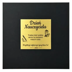 Zestaw Prezentowy Etui z Notatnikiem + Długopis w Pudełku z Grawerem - Prezent na Dzień Nauczyciela dla Wychowawcy Nauczyciela
