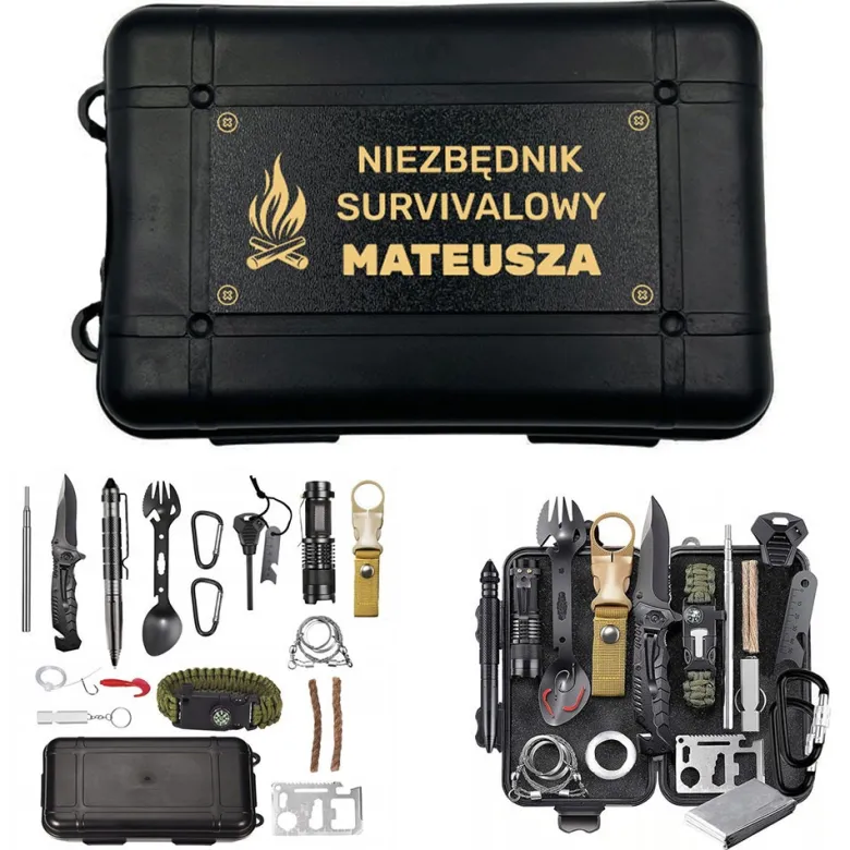 Zestaw Survivalowy - prezent dla faceta męża taty chłopaka żołnierza