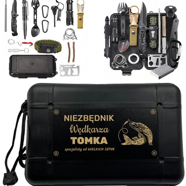 Zestaw Survivalowy - prezent dla wędkarza na urodziny święta