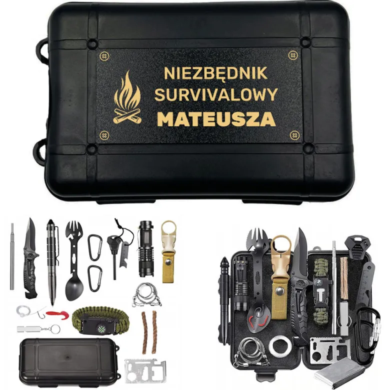 Zestaw Survivalowy - prezent dla wędkarza na urodziny święta